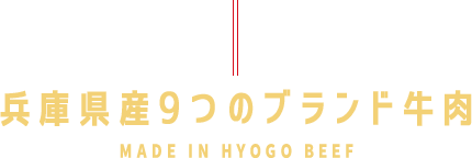 兵庫県産9つのブランド牛肉MADE IN HYOGO BEEF